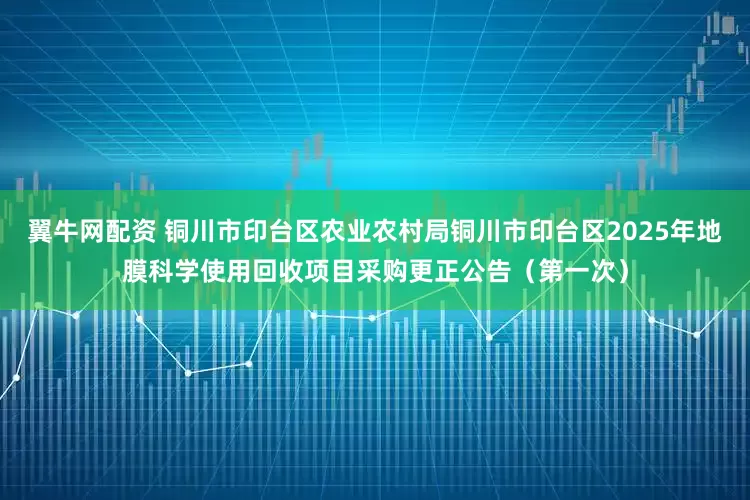 翼牛网配资 铜川市印台区农业农村局铜川市印台区2025年地膜科学使用回收项目采购更正公告（第一次）